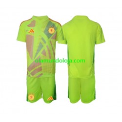 Camisola Alemanha Guarda-redes Criança Equipamento Segundo Euro 2024 Manga Curta